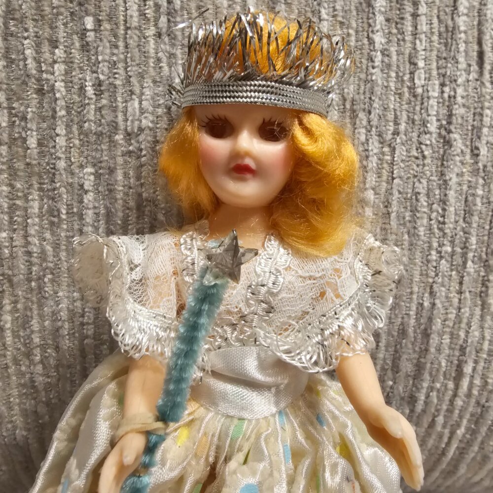 ♡Vintage 8" Christmas Fairy Princess Sleepy-Eyed Doll♡ - Picture 5 of 9